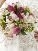 Свадебный букет из калл и орхидей "Серенада"