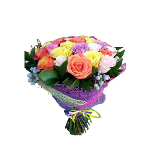 Букет цветов "Радуга"