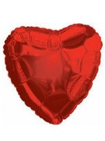 Фольгированный шар с гелием "Красное сердце" №35